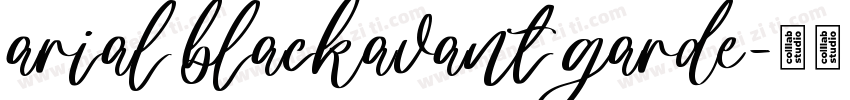 arial blackavant garde字体转换